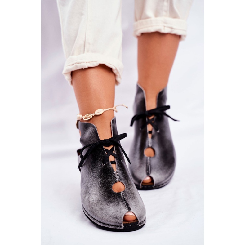 Női Brogues Maciejka Popiel 03426-03 szürke 1