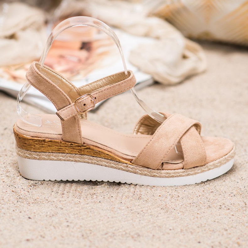 Small Swan Ék Szandál Csillogóval barna 1