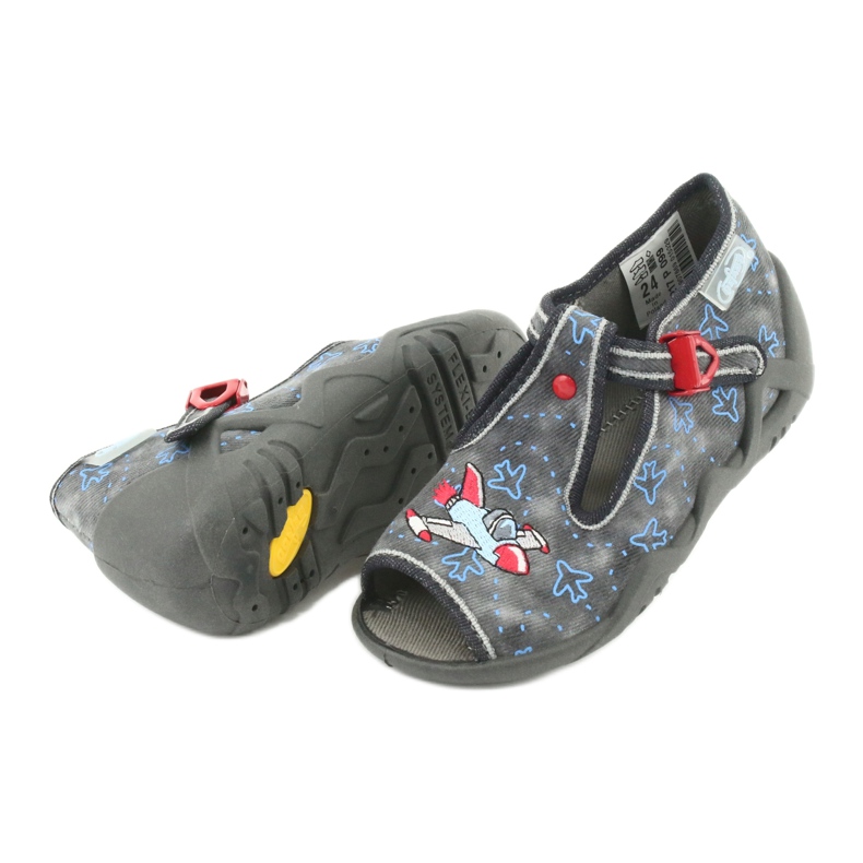 Befado gyermekcipő 217P099 piros kék szürke 5