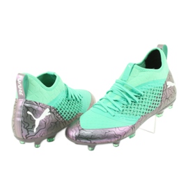 Futballcipő Puma Future 2.3 Netfit Fg Ag Color Shift M 104832 01 zöld 1