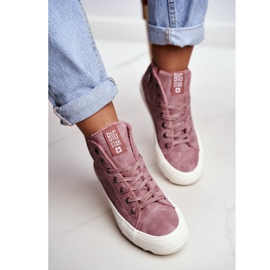 Női cipők Big Star High Warm Pink GG274109 rózsaszín 7