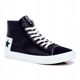 Férfi cipők Big Star Navy Blue EE174065 sötétkék 1