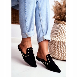 Lu Boo Női fekete velúr szandál Seniorita 1