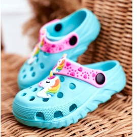 Bona Gyermek papucs hab Crocs Blue Unicorn Lily ibolya kék 1 Bona Gyermek papucs hab Crocs Blue Unicorn Lily ibolya kék 1
