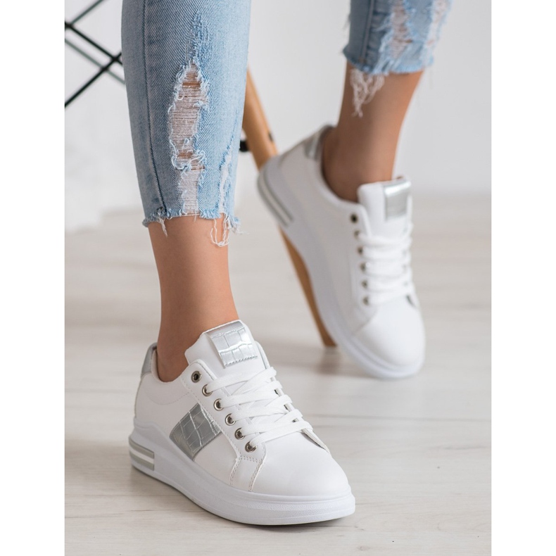 RTX WALK Cipők ezüst betétekkel fehér szürke 1