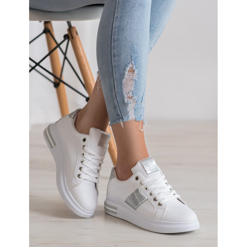 RTX WALK Cipők ezüst betétekkel fehér szürke 2