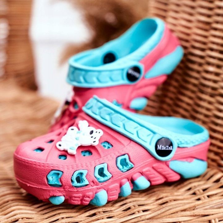 Gyermek papucs hab Crocs Red Jegesmedve Oddie piros kék 1