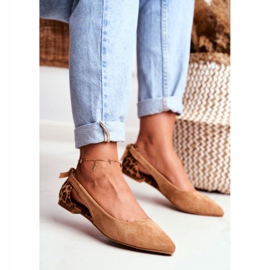 Lu Boo balerina Spitz Suede Camel Jobb barna 1