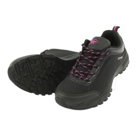 American Club HL05 vízálló softshell sportcipő fekete rózsaszín 2