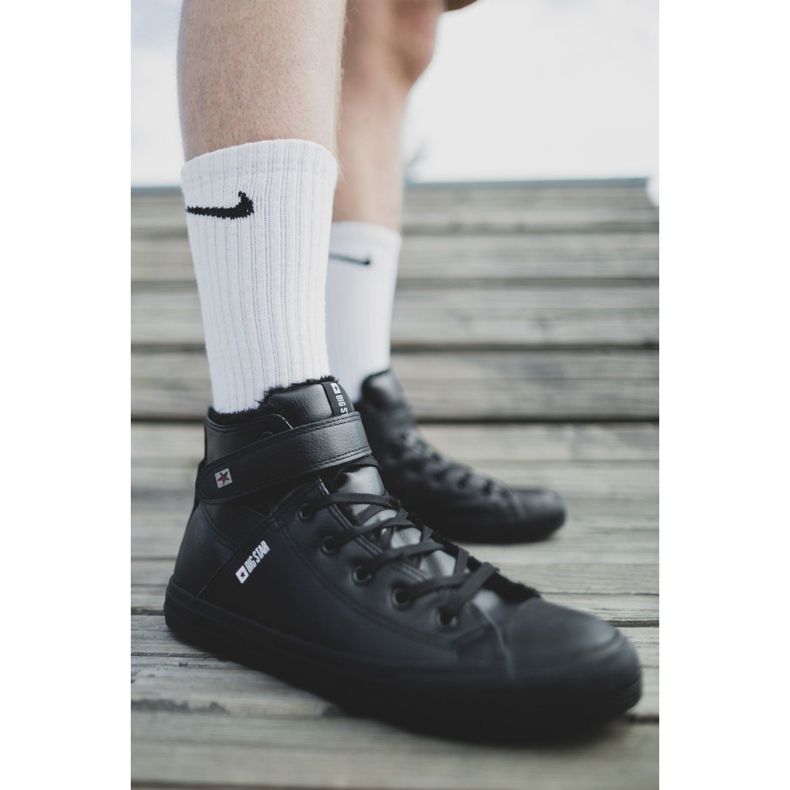 Férfi cipők Big Star Warm Black Y174020FW fekete 1