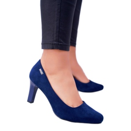 Női szivattyúk Sergio Leone Navy Blue Suede Orsola sötétkék 1