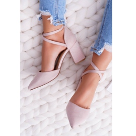 SEA Női szivattyúk egy sarkon a Spitz Beige Cosmo -ban bézs 1