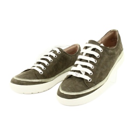 Caprice női bőrcipők 23654 zöld 2