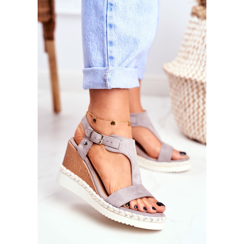 BUGO Női szandál Wedge Grey Rosa szürke 2 BUGO Női szandál Wedge Grey Rosa szürke 2