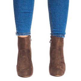 Csizma magas sarkú 88-48 Khaki zöld 1