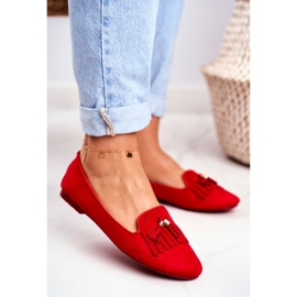 BUGO Női cipők Red Lords Fringes Therese piros 2
