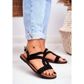 BUGO Női szandál Lapos fekete Rachel 1