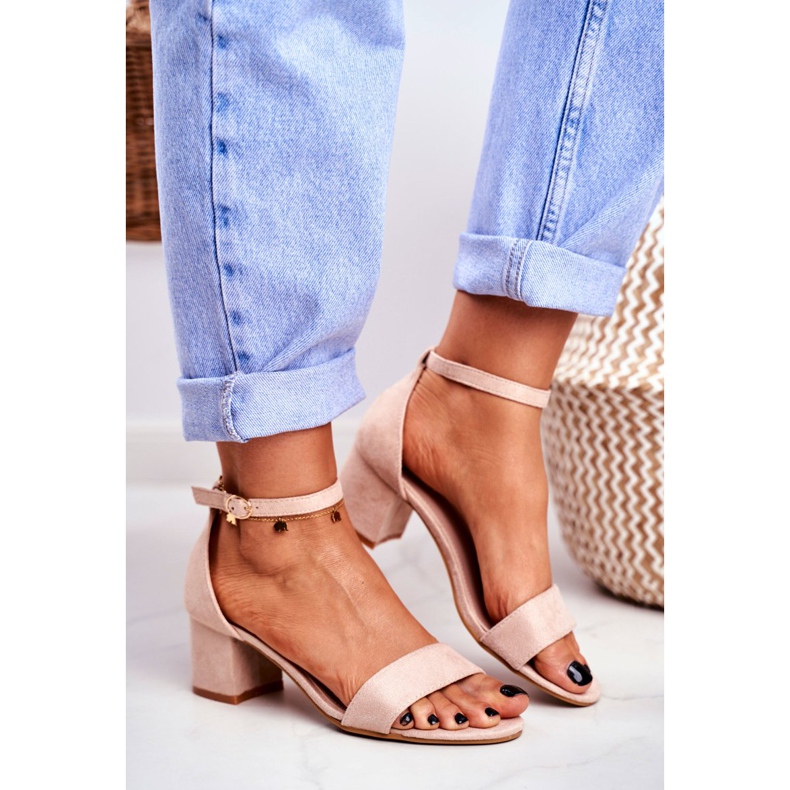 BUGO Női szandál Velúr bézs Oh Baby! 2