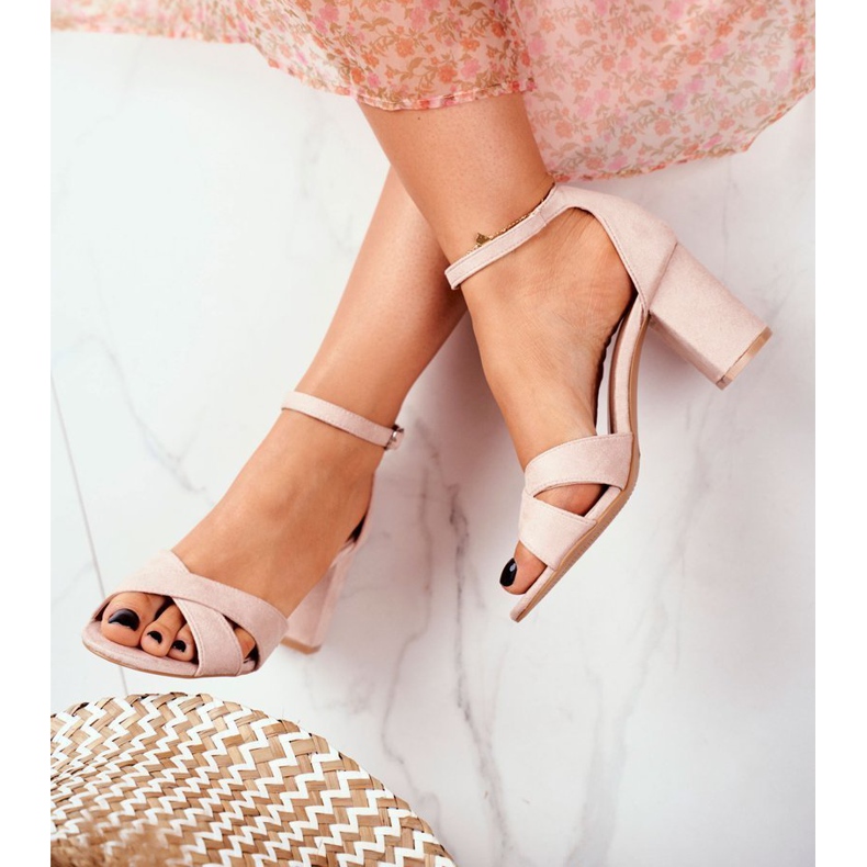 BUGO Női szandál Velúr Bézs Lady Million 1