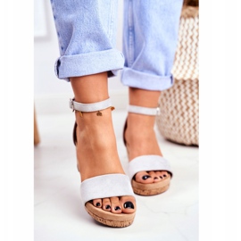 PS1 Női szandál Wedge Grey MarryMe szürke 2