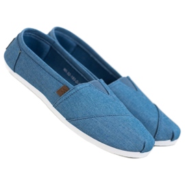 Blue Slip On Cipők kék 1