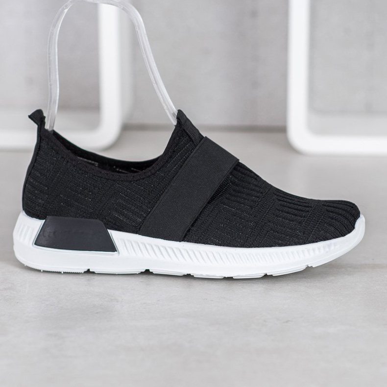 SHELOVET Csúsztatható sportcipő fekete 2