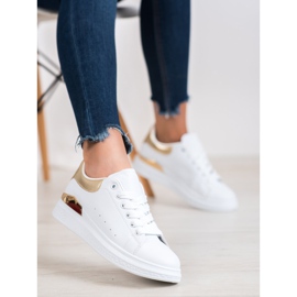 SHELOVET Divatos sportcipő fehér 1