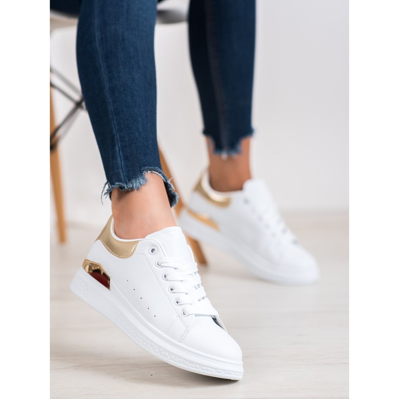 SHELOVET Divatos sportcipő fehér 1