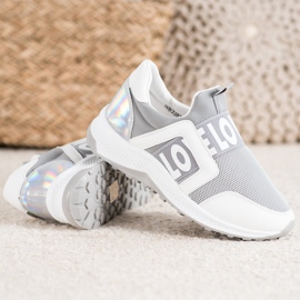 Seastar Slipons a szerelem platformon fehér szürke 1