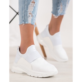 SHELOVET Sport slip-on cipők fehér 2