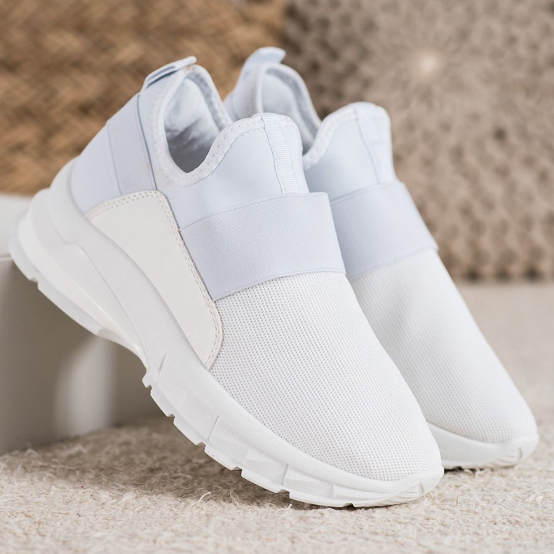 SHELOVET Sport slip-on cipők fehér 1