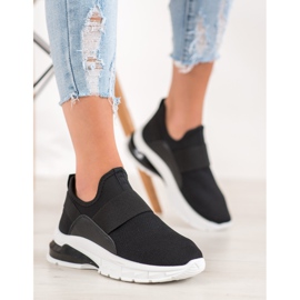 SHELOVET Sport slip-on cipők fekete 2