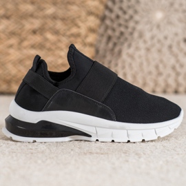 SHELOVET Sport slip-on cipők fekete 1