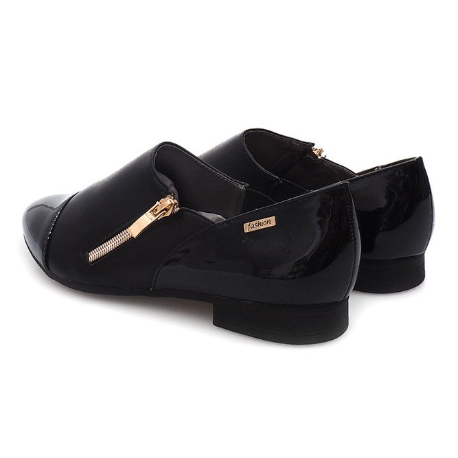 Klasszikus cipő 2060B cipzárral fekete 1