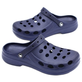 Flameshoes Férfi papucs szandál Navy Blue Crocs sötétkék 2