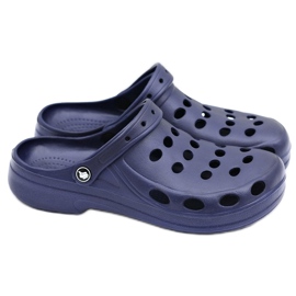 Flameshoes Férfi papucs szandál Navy Blue Crocs sötétkék 1