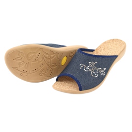 Befado női cipő pu 254D107 sötétkék 4