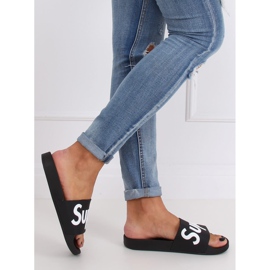 Fekete női fekete papucs CK110 Black 2