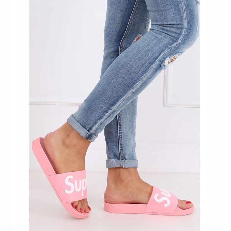 Pink Női rózsaszín papucs CK110 Pink 2