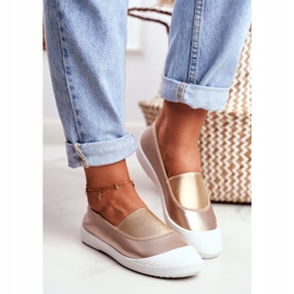 LU BOO Cipők Slip On Slip-on arany cipők Justy aranysárga 2