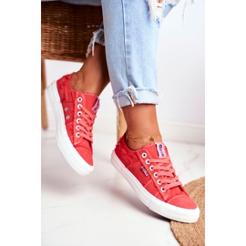 Női cipők Big Star Red DD274449 piros 2