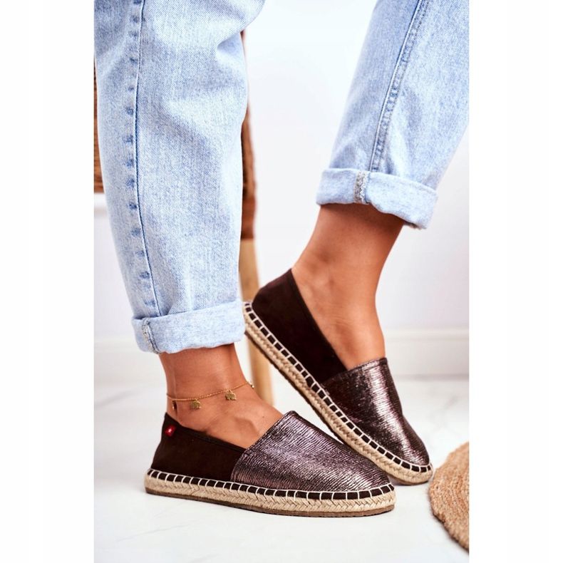 Női espadrilles fonott talpbarna Big Star DD274A146 2