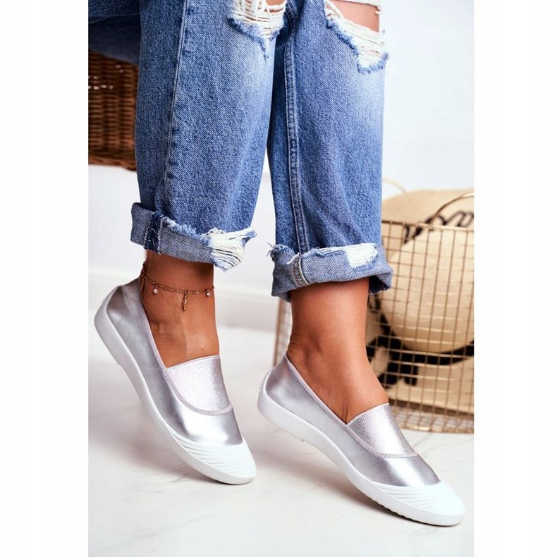 LU BOO Cipők Slip On Slip-on Cipők Silver Justy szürke 2