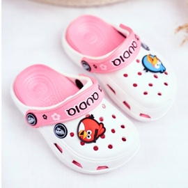 Gyermek habszivacsok Fehér madarak AngryBirds rózsaszín 1