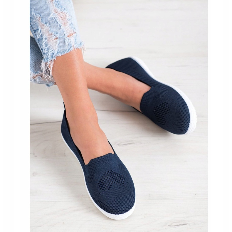 Via Giulia  Sötétkék áttört cipők 1