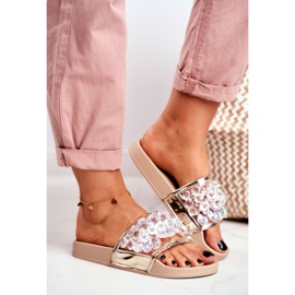 Női papucs Lu Boo Crystals Bézs Bobbi 2