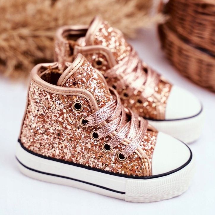 FRROCK Gyerekcipők High Shiny Golden Ally aranysárga 2