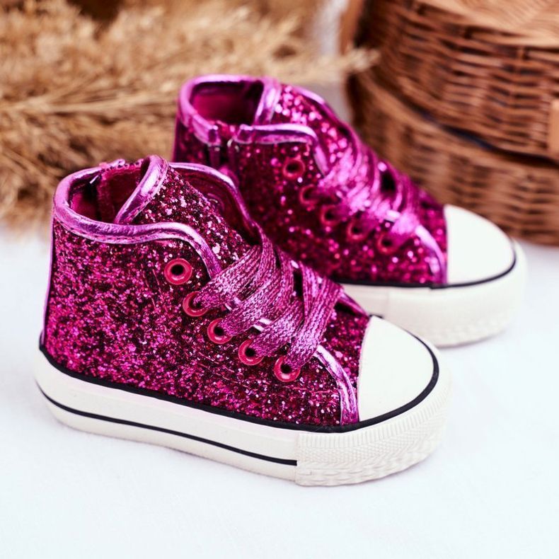 FRROCK Gyerekcipők High Shiny Pink Ally rózsaszín 1