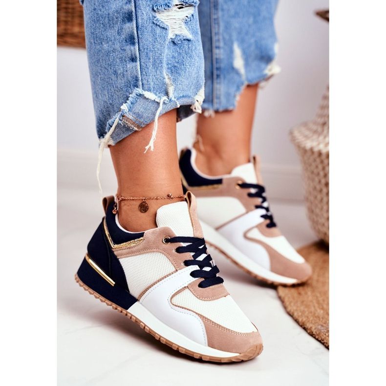 EVE Női sportcipő Bézs Arany Clementine Elements fehér barna aranysárga 1