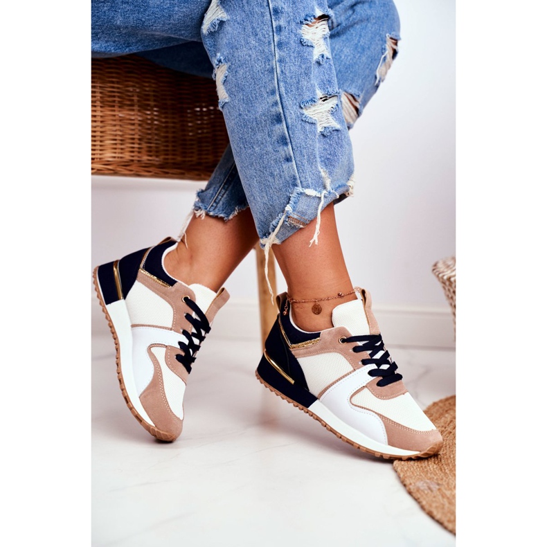 EVE Női sportcipő Bézs Arany Clementine Elements fehér barna aranysárga 2